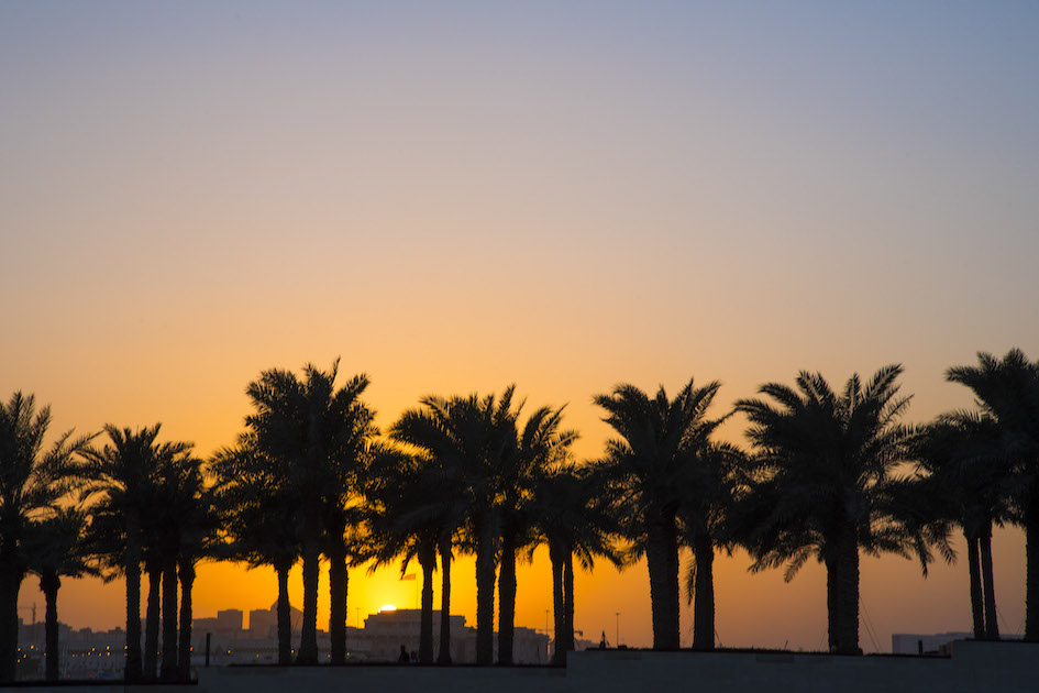 Sunset over Doha